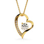 To My Beautiful Soulmate | Forever Love Necklace Yellow Gold Finish | Soulmate gift, Anniversary gift, Gift for soulmate Wife necklace