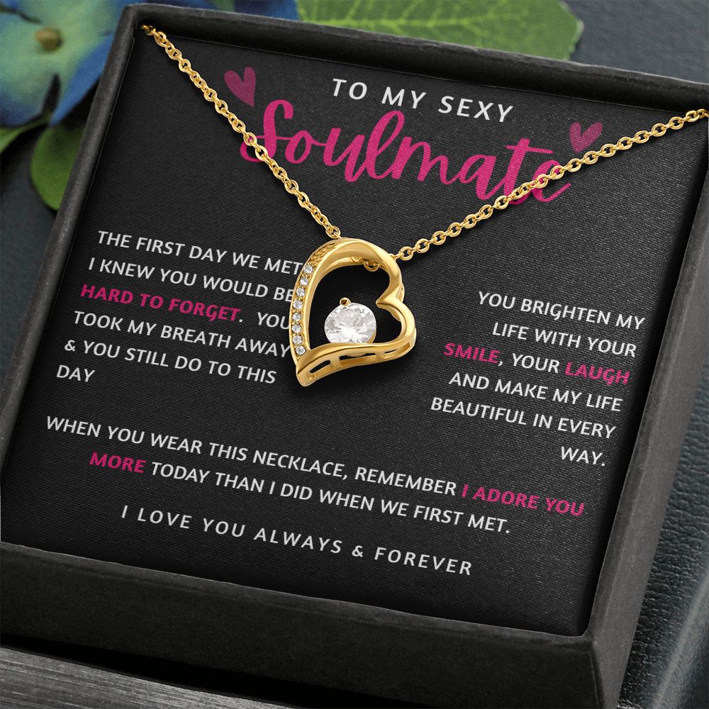 To My Sexy Soulmate | Forever Love Necklace | I Adore You More
