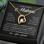 To My Lovely Makena | Forever Love Necklace | Message Card Jewelry, Personalized Gift, Personalized Card, Custom Message Card