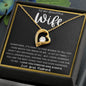 TO MY BEAUTIFUL WIFE | Forever Love Necklace | Gift for her, Husband to wife gift, Wife gift ideas ,To my wife gifts, Necklace for wife, To my wife Wife birthday