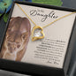 TO MY DAUGHTER | Forever Love Necklace | Gift For Daughter, Daughter Necklace, Birthday Gift, To My Daughter Gift Daughter Birthday