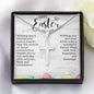 Happy Easter | Stainless Steel Cross Necklace