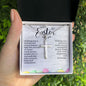 Happy Easter | Stainless Steel Cross Necklace