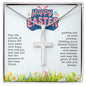 Happy Easter | Stainless Steel Cross Necklace