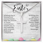 Happy Easter | Stainless Steel Cross Necklace