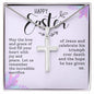 Happy Easter | Stainless Steel Cross Necklace