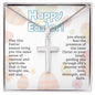 Happy Easter | Stainless Steel Cross Necklace