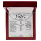 Happy Easter | Stainless Steel Cross Necklace