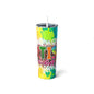 Autism Mom Skinny Steel Tumbler with Straw, 20oz