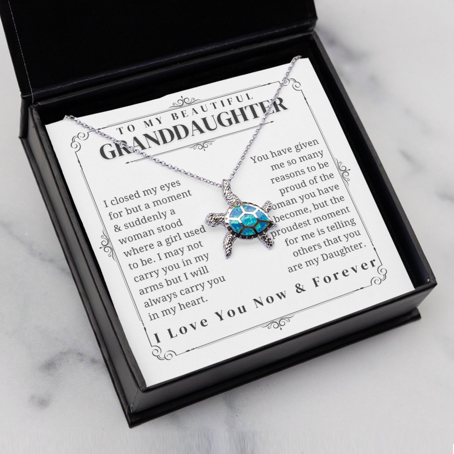 Opal Turtle Necklace