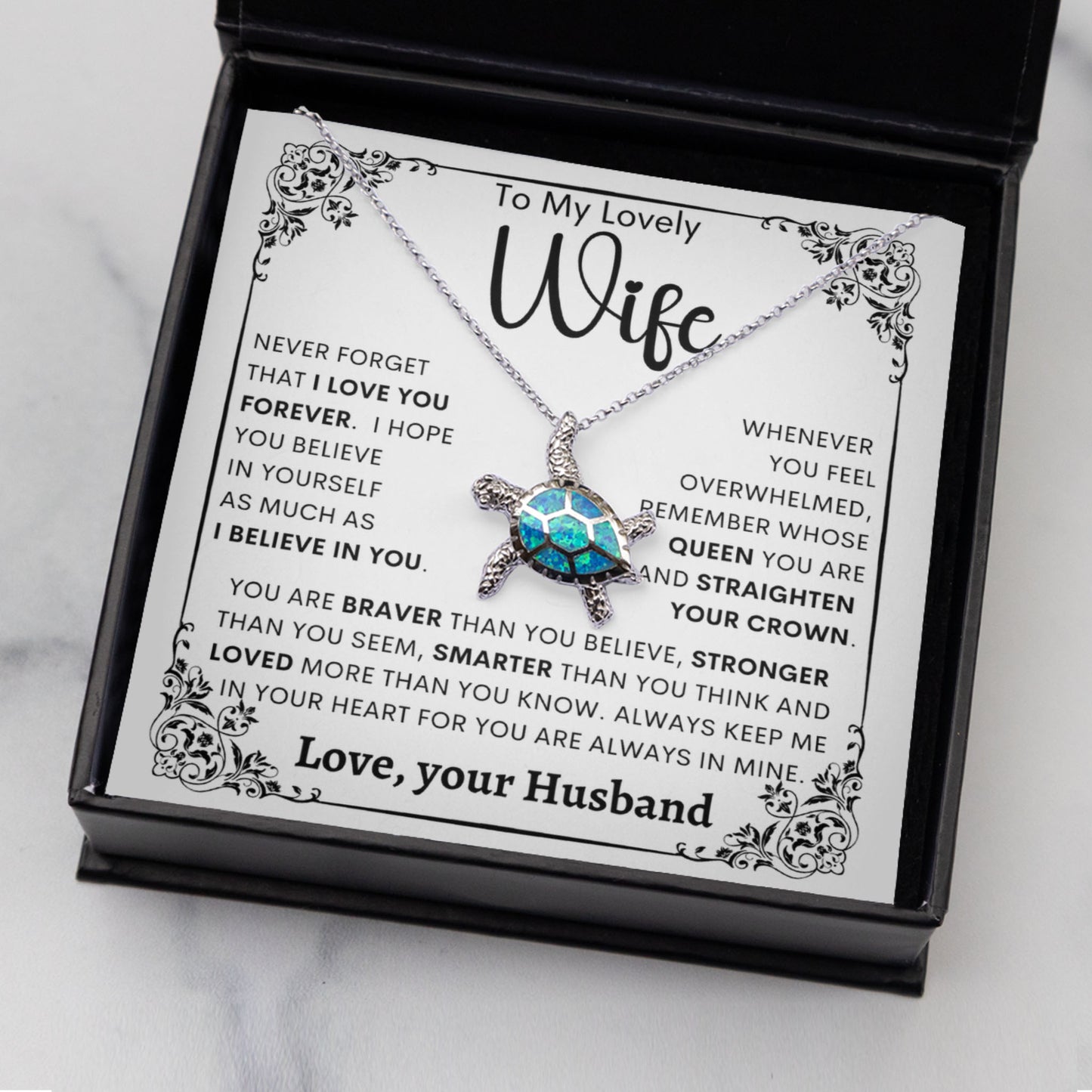 Opal Turtle Necklace