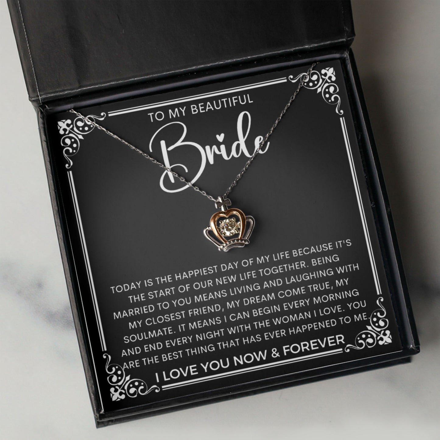 Crown Pendant Necklace