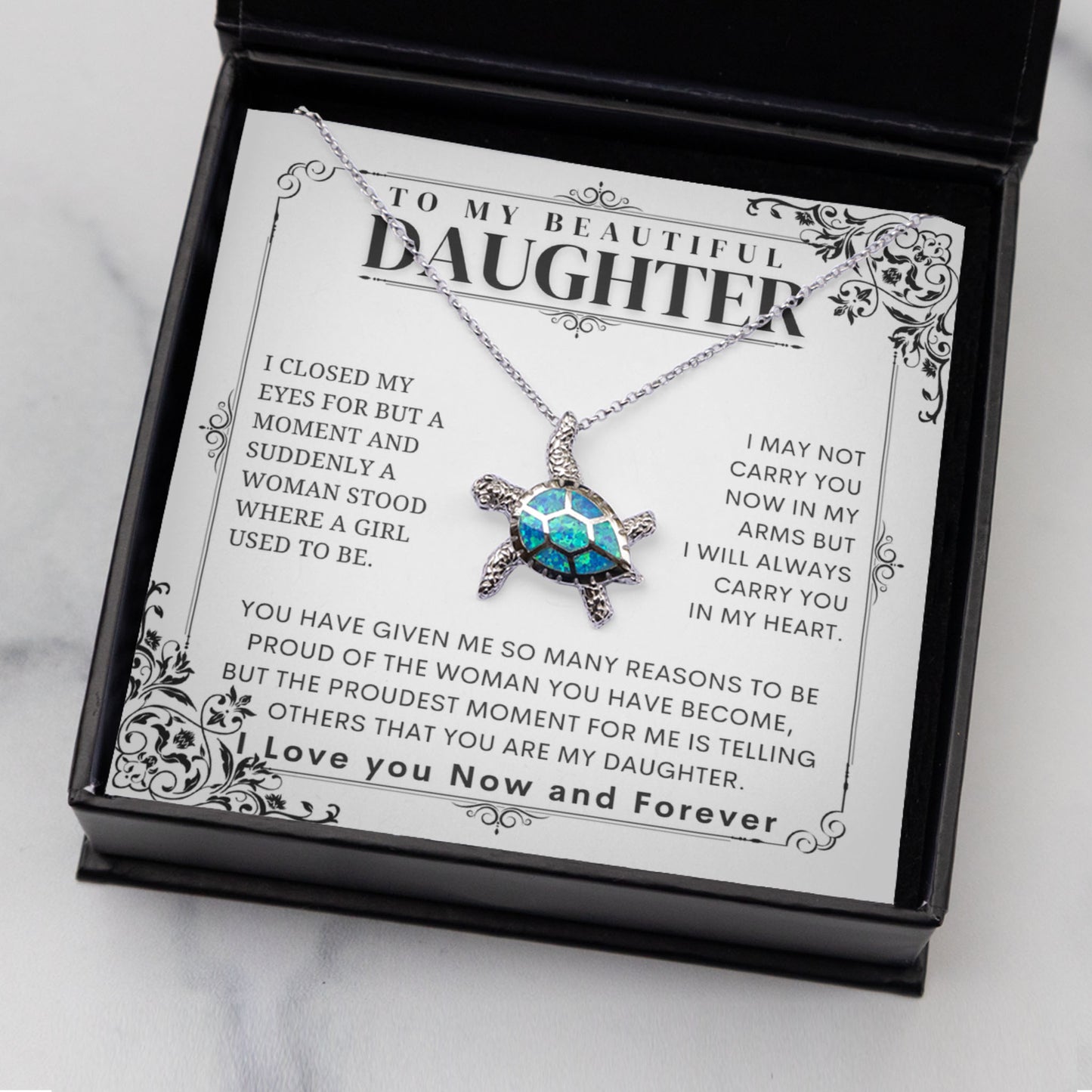 Opal Turtle Necklace