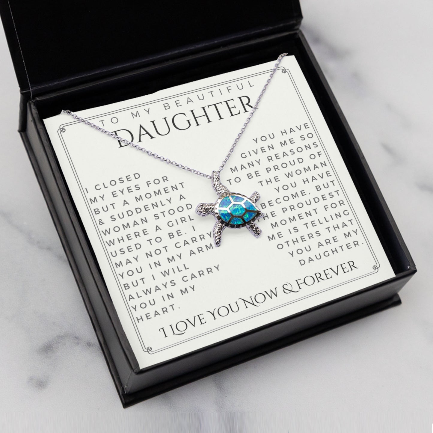 Opal Turtle Necklace