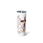 As For Me I Know That My Redeemer Lives Skinny Steel Tumbler with Straw, 20oz