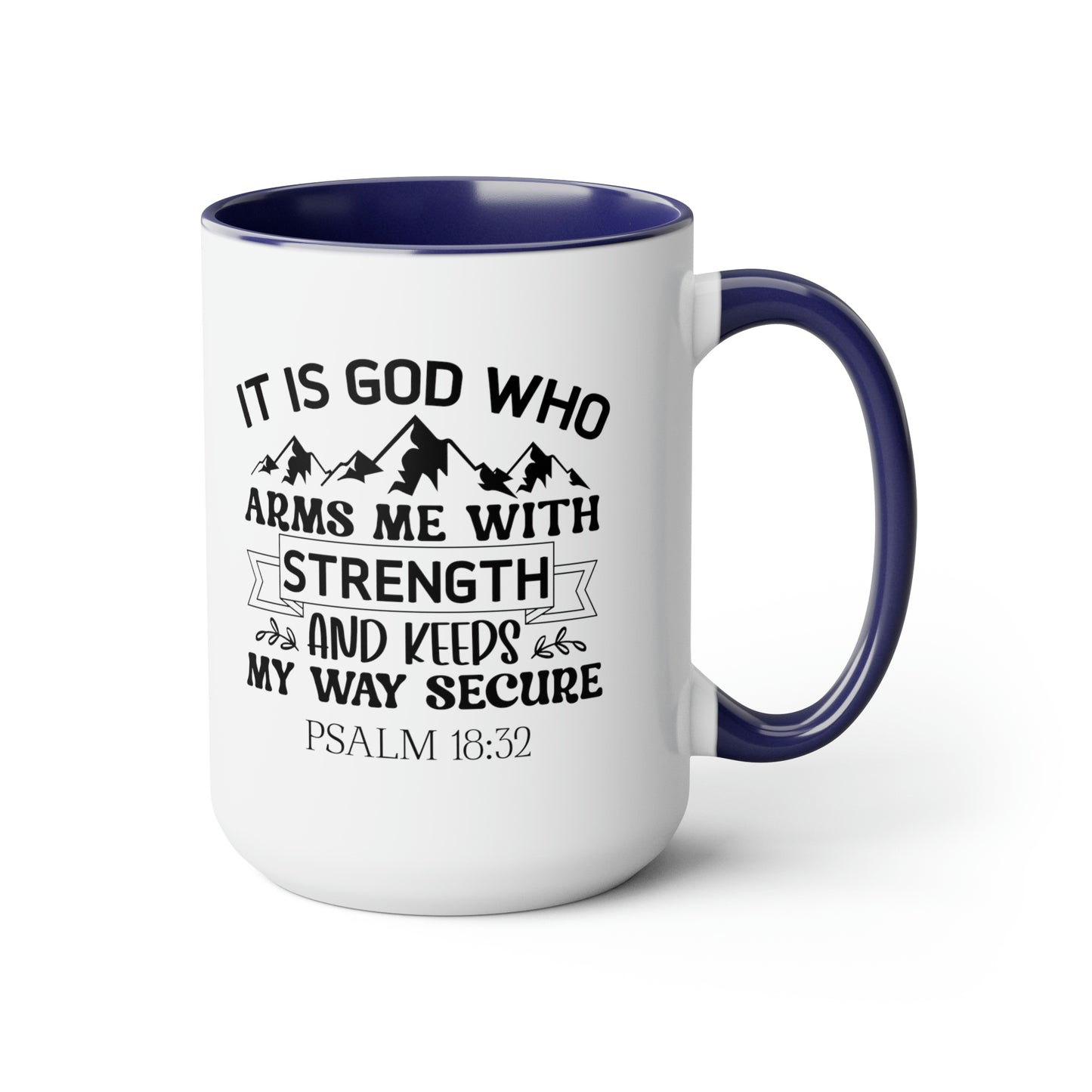 Two-Tone Coffee Mugs, 15oz
