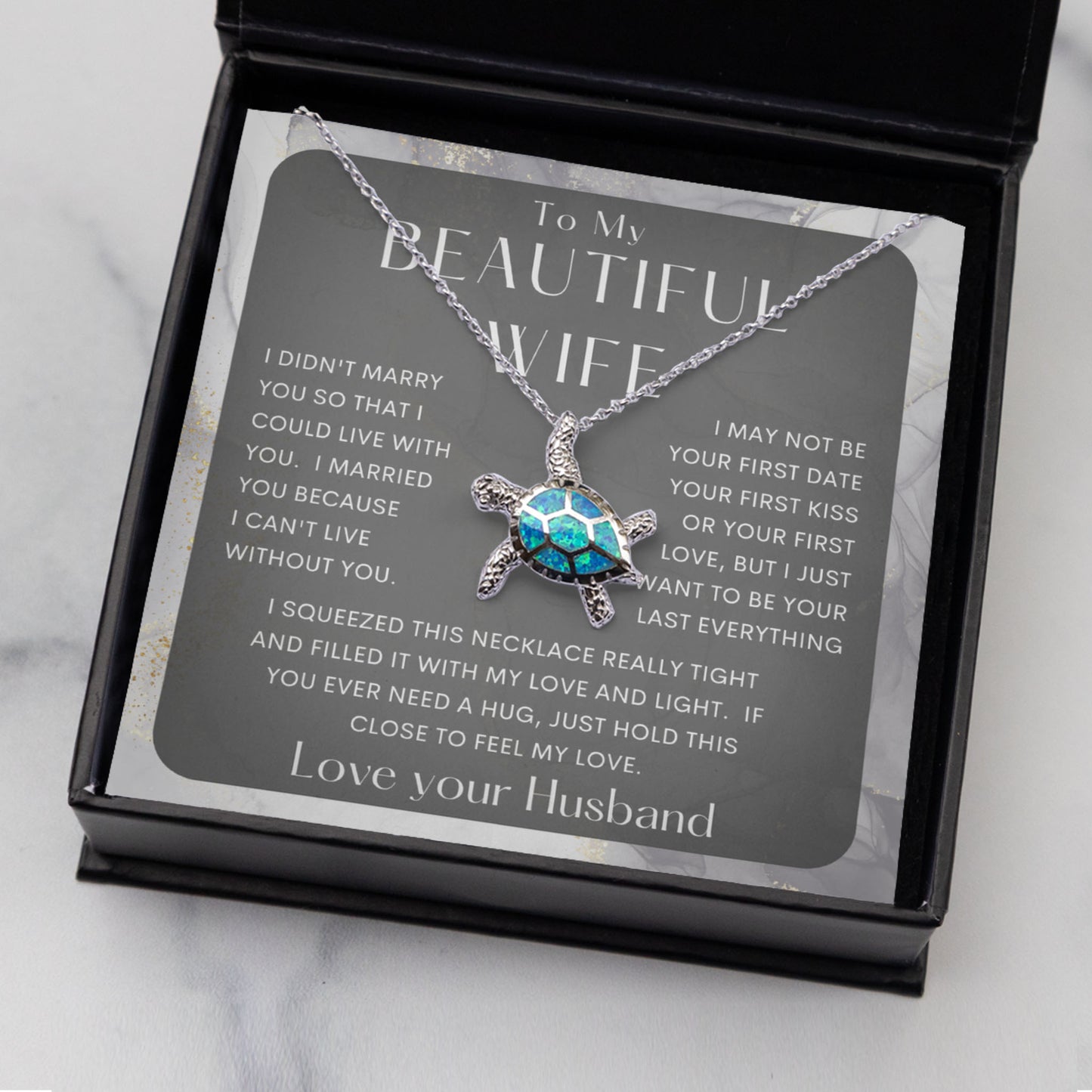 Opal Turtle Necklace