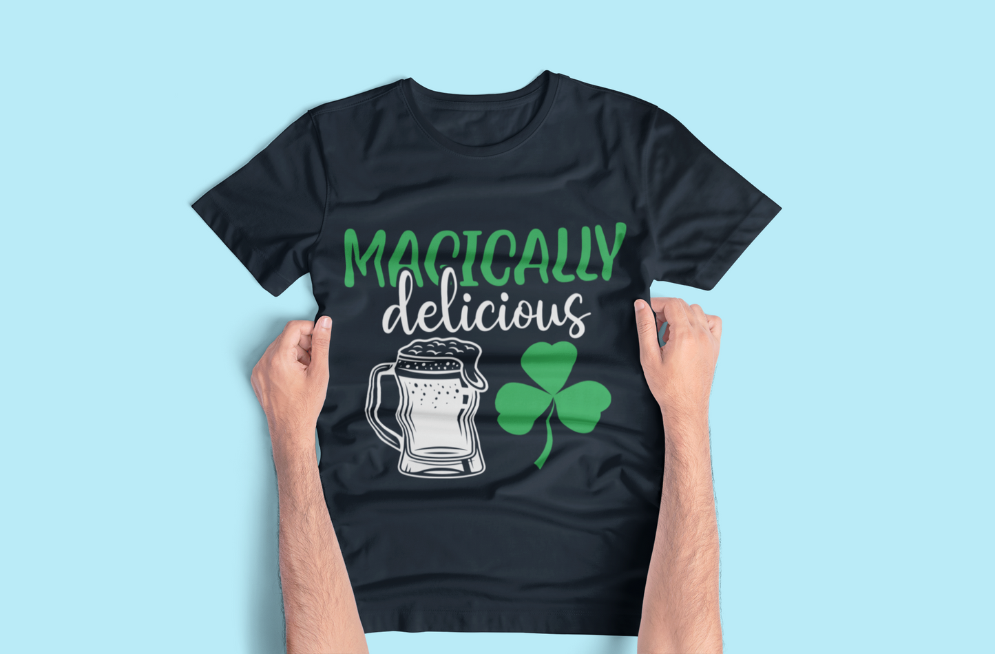 Mangically Delicious T-Shirt | Shamrock Sweatshirt, Four Leaf Clover, St Patrick Day Shirt, St Paddy's Day Shirt