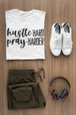 Faith T-Shirts | Hustle Hard Pray Harder