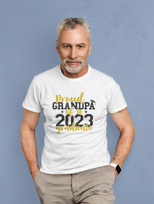 Proud Grandpa of a 2023 Graduate T-Shirt |  Senior Class Of 2023, Graduation T-shirt