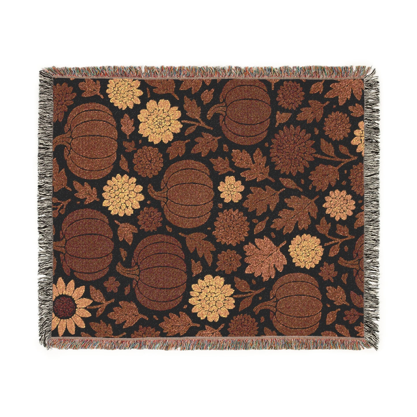 Cozy Floral Woven Blanket - Perfect for Home Decor, Fall Decor, Couch Throw