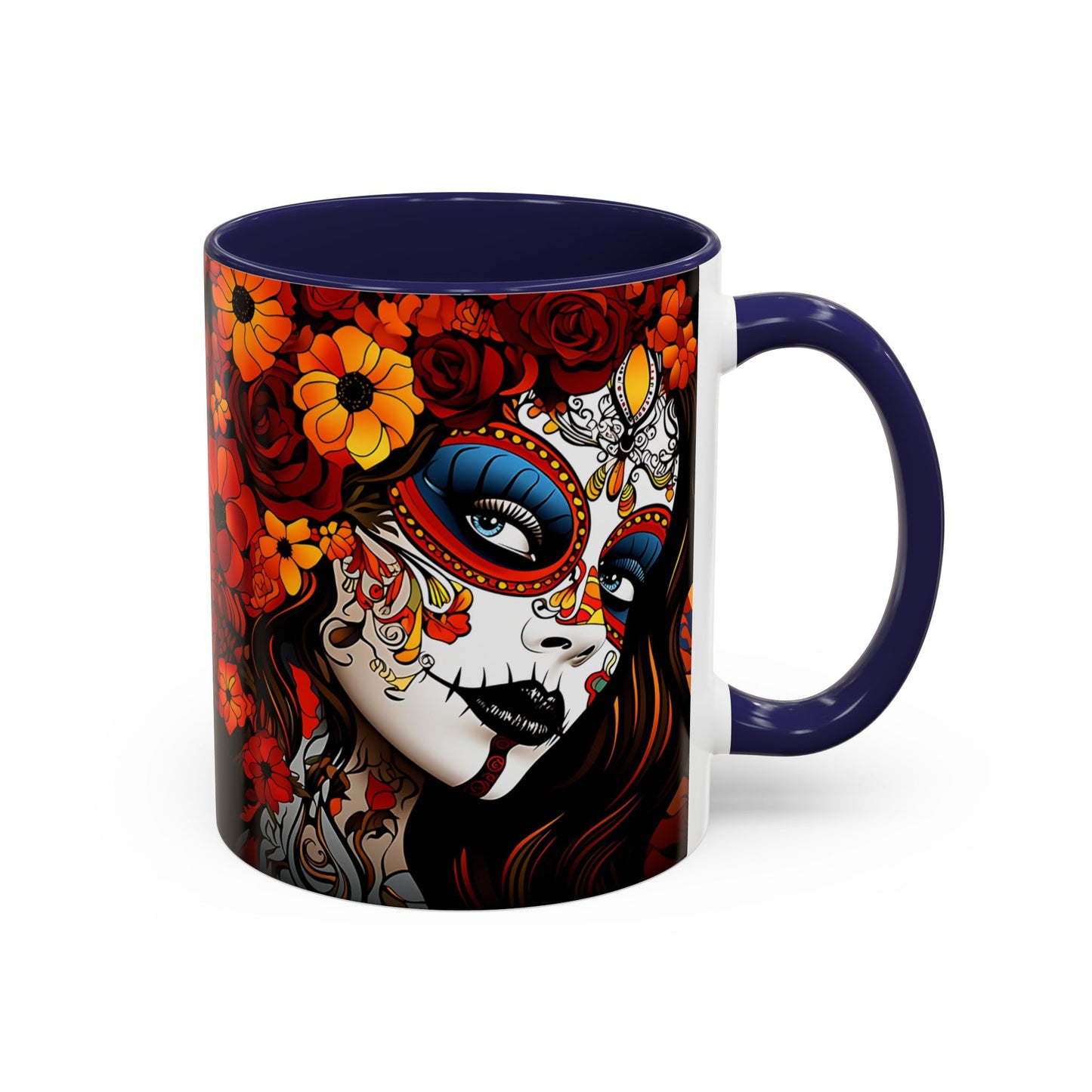 Dia de Los Muertos Coffee Mug | Day of the Dead Drinkware, Sugar Skull Tea Mug