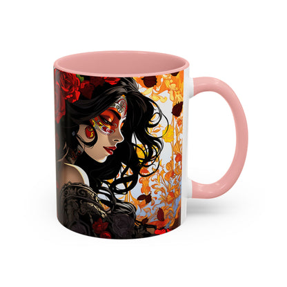 Dia de Los Muertos Coffee Mug | Day of the Dead Drinkware, Sugar Skull Tea Mug