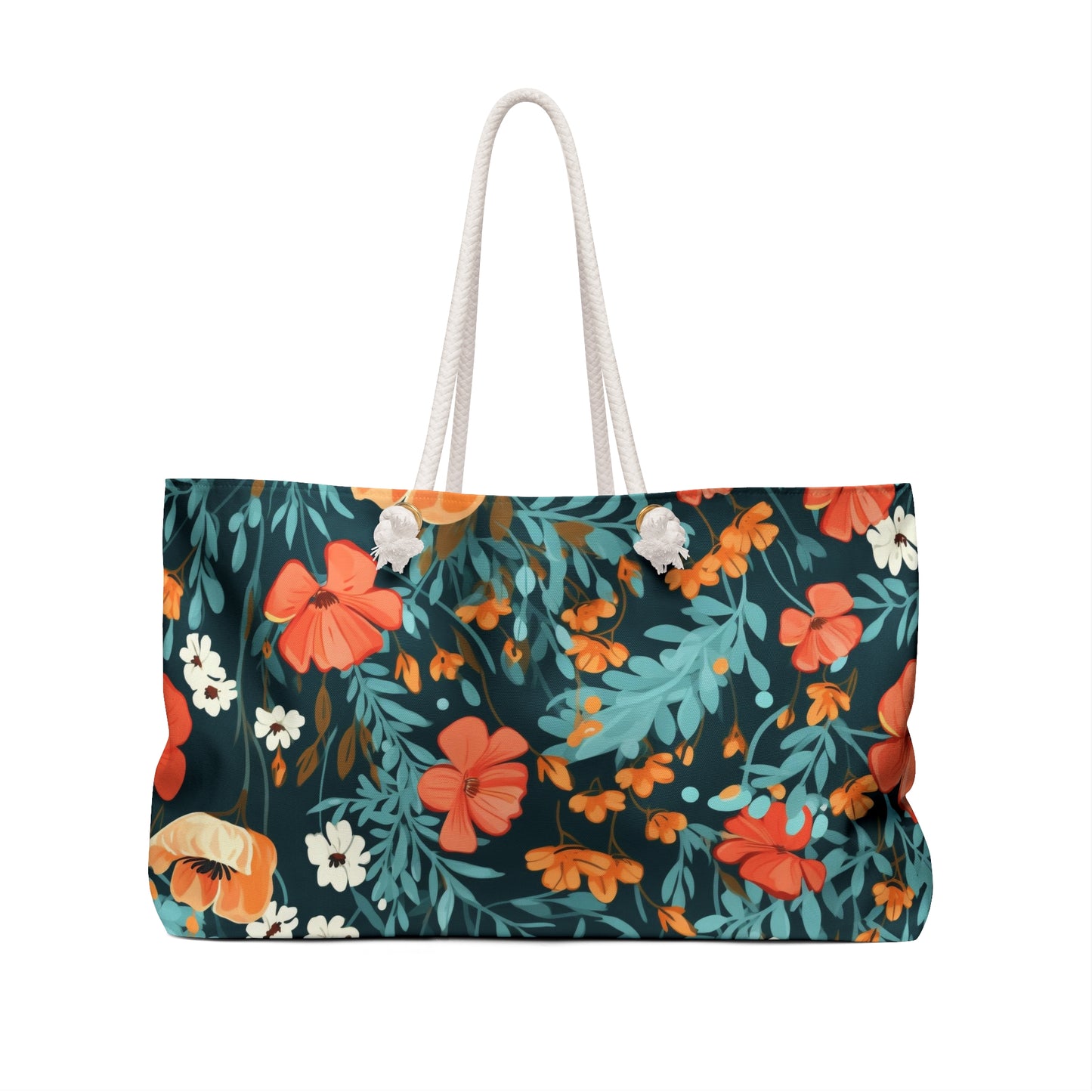 Tropical Flower Weekender Bag