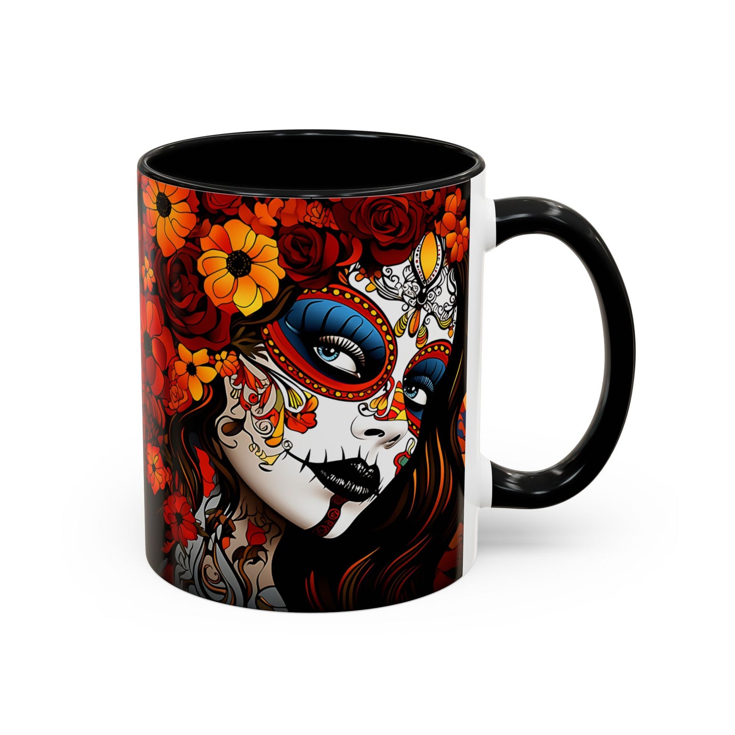 Dia de Los Muertos Coffee Mug | Day of the Dead Drinkware, Sugar Skull Tea Mug