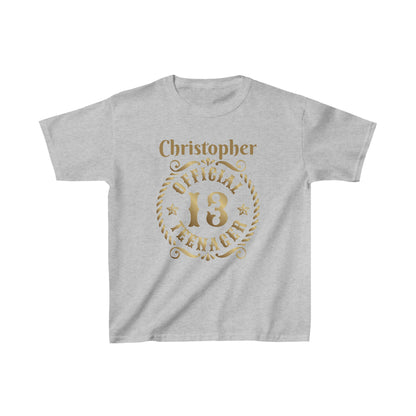 Official 13 Teenager Kids Heavy Cotton™ Tee