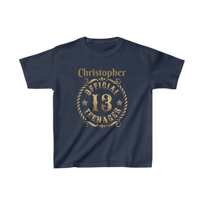 Official 13 Teenager Kids Heavy Cotton™ Tee