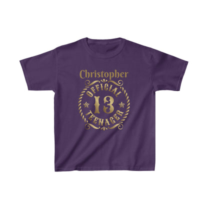 Official 13 Teenager Kids Heavy Cotton™ Tee