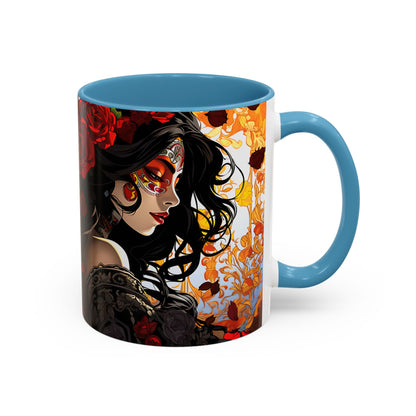 Dia de Los Muertos Coffee Mug | Day of the Dead Drinkware, Sugar Skull Tea Mug