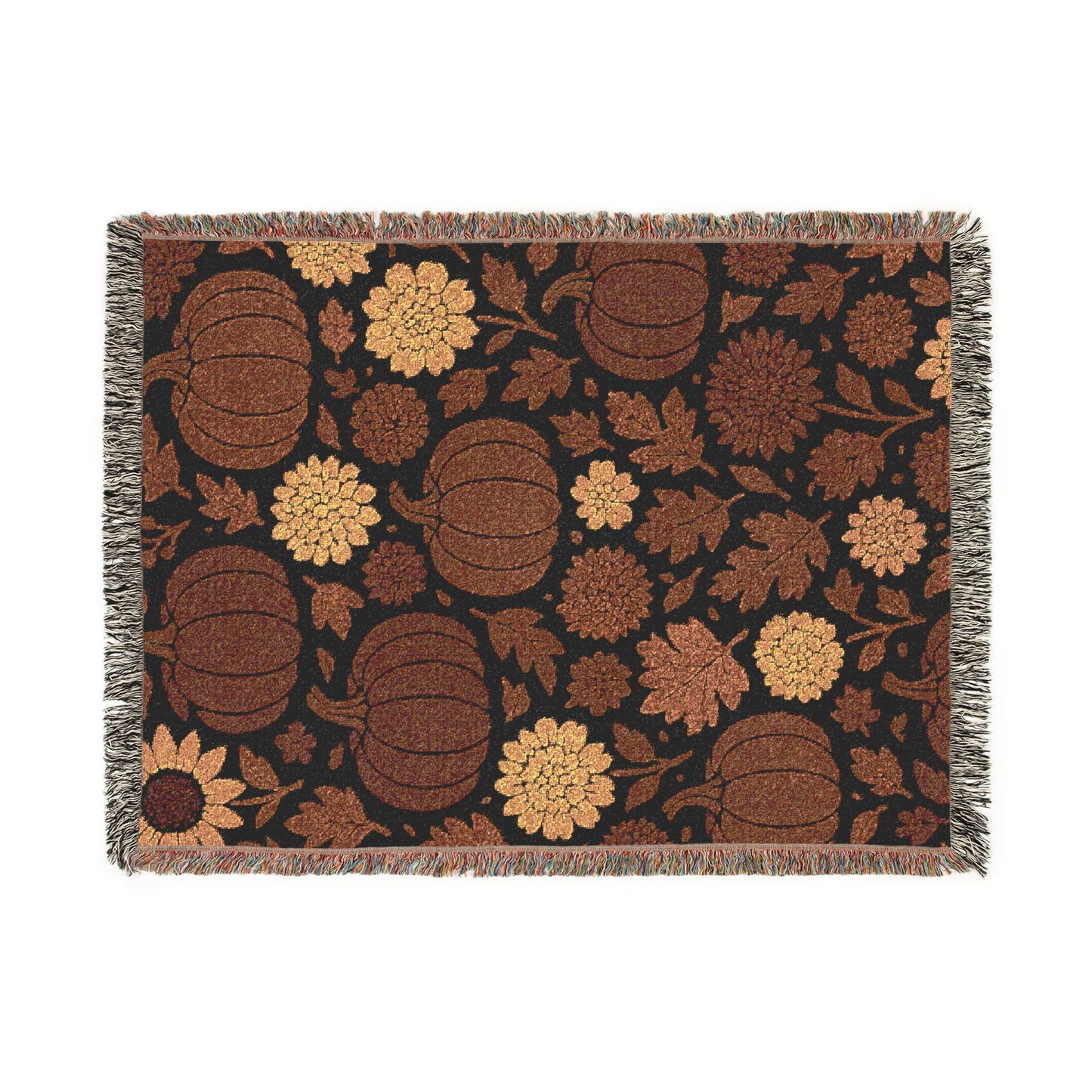 Cozy Floral Woven Blanket - Perfect for Home Decor, Fall Decor, Couch Throw