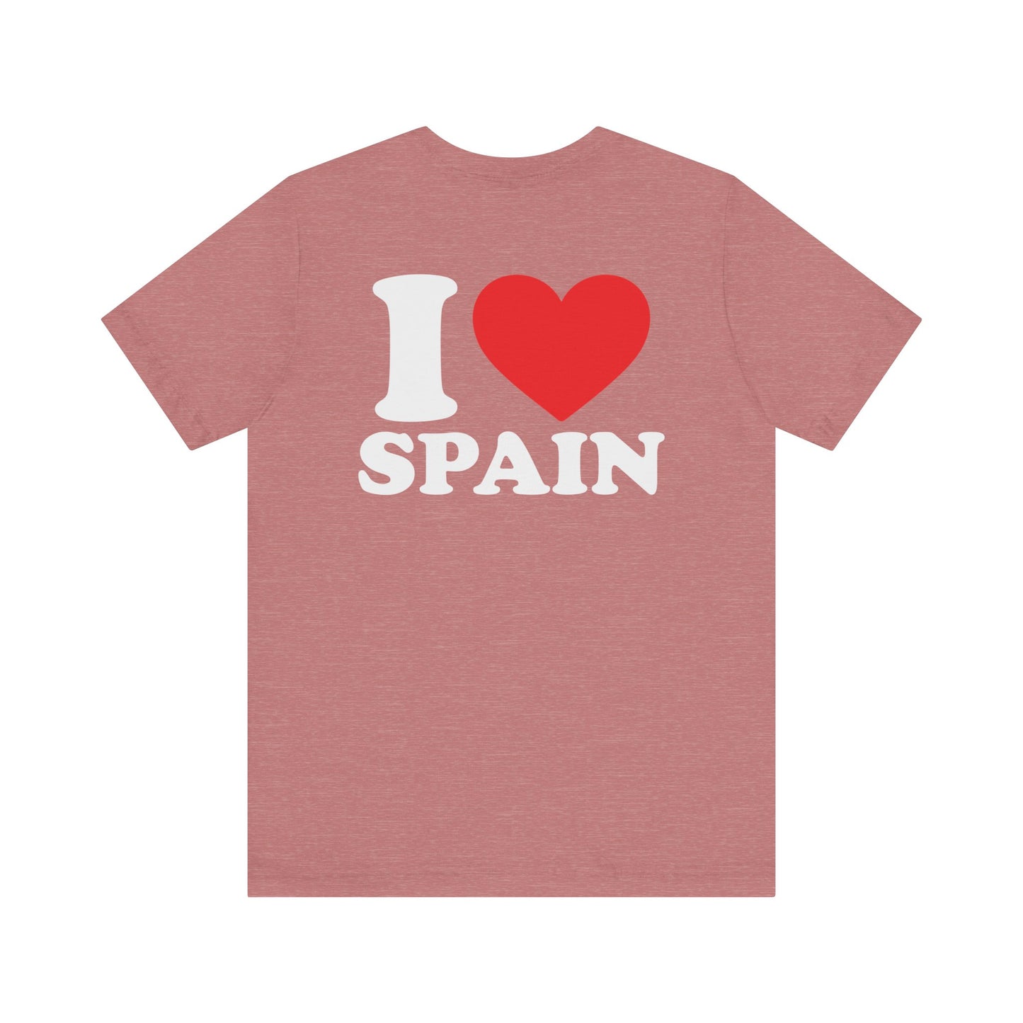 Declare Your Love for Spain with Our Unisex Jersey Short Sleeve Tee