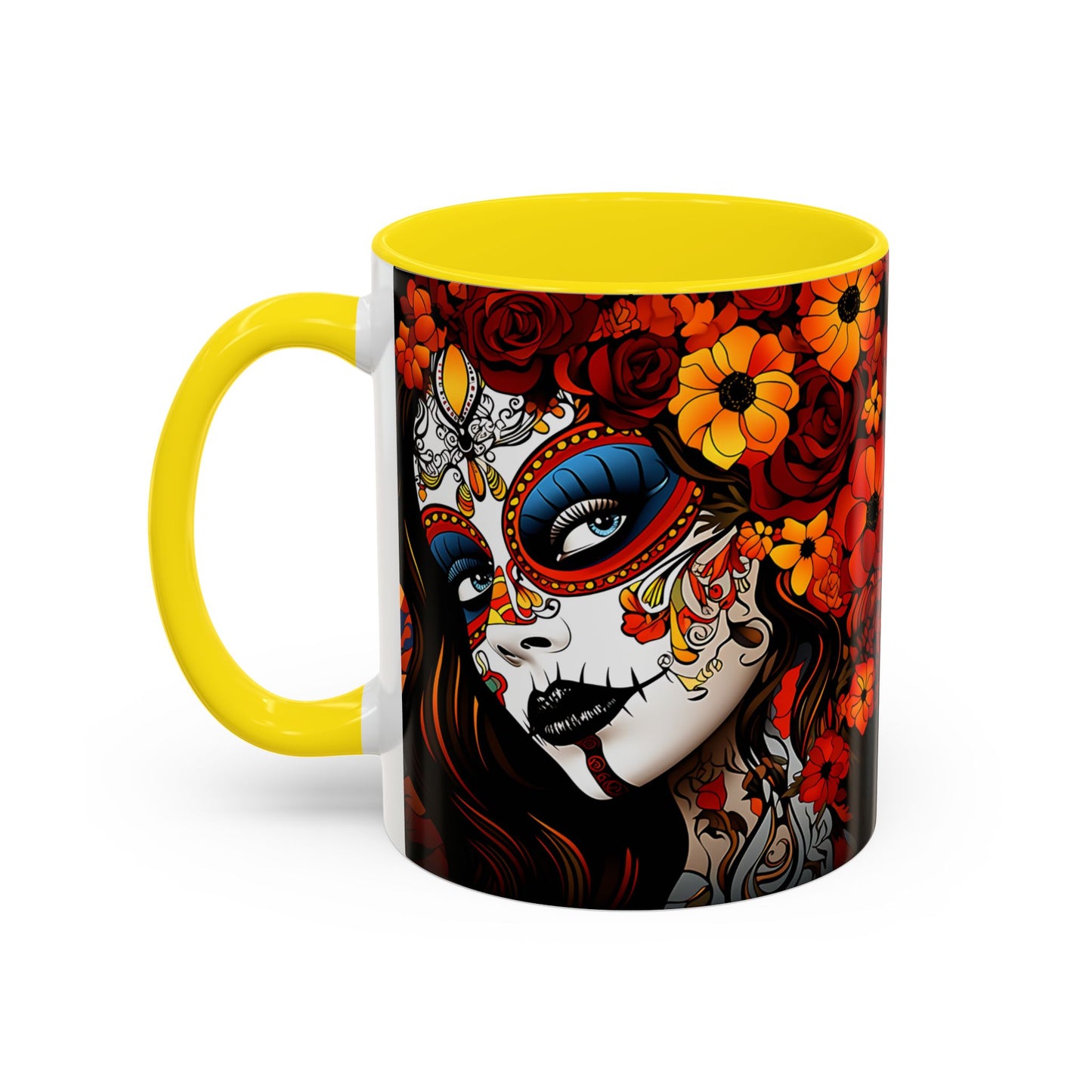 Dia de Los Muertos Coffee Mug | Day of the Dead Drinkware, Sugar Skull Tea Mug