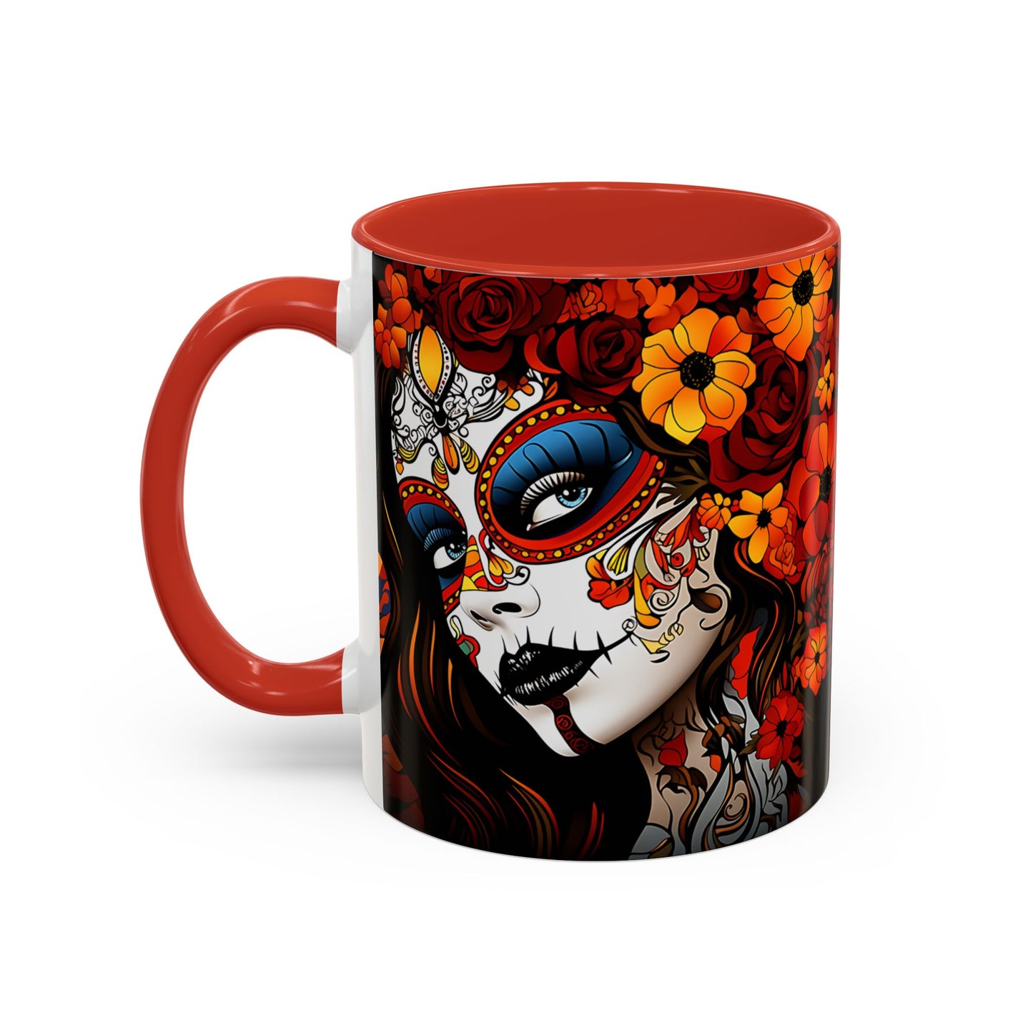Dia de Los Muertos Coffee Mug | Day of the Dead Drinkware, Sugar Skull Tea Mug