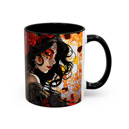 Dia de Los Muertos Coffee Mug | Day of the Dead Drinkware, Sugar Skull Tea Mug