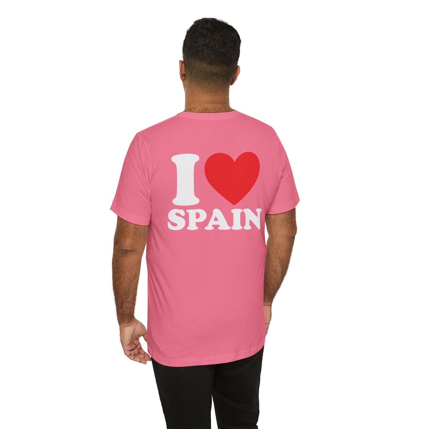 Declare Your Love for Spain with Our Unisex Jersey Short Sleeve Tee