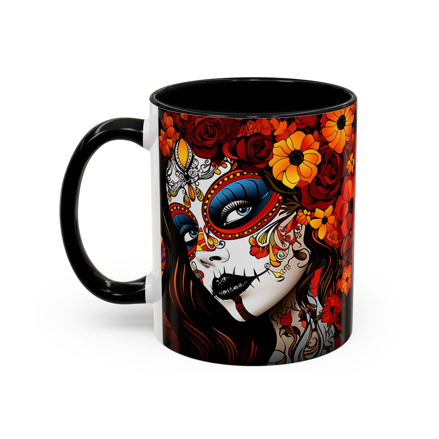 Dia de Los Muertos Coffee Mug | Day of the Dead Drinkware, Sugar Skull Tea Mug