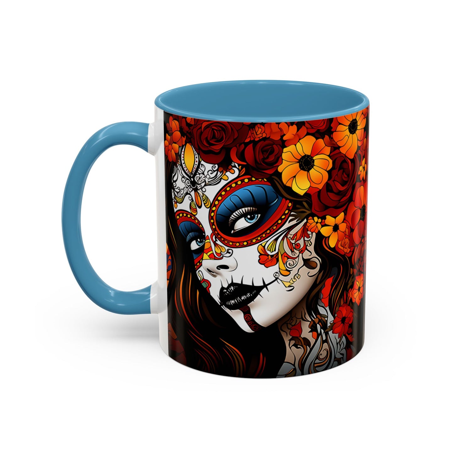 Dia de Los Muertos Coffee Mug | Day of the Dead Drinkware, Sugar Skull Tea Mug