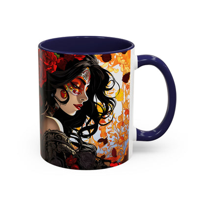 Dia de Los Muertos Coffee Mug | Day of the Dead Drinkware, Sugar Skull Tea Mug