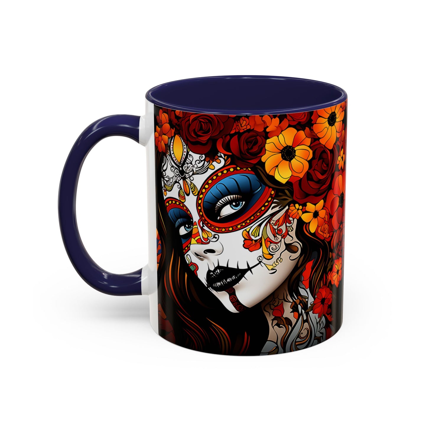 Dia de Los Muertos Coffee Mug | Day of the Dead Drinkware, Sugar Skull Tea Mug