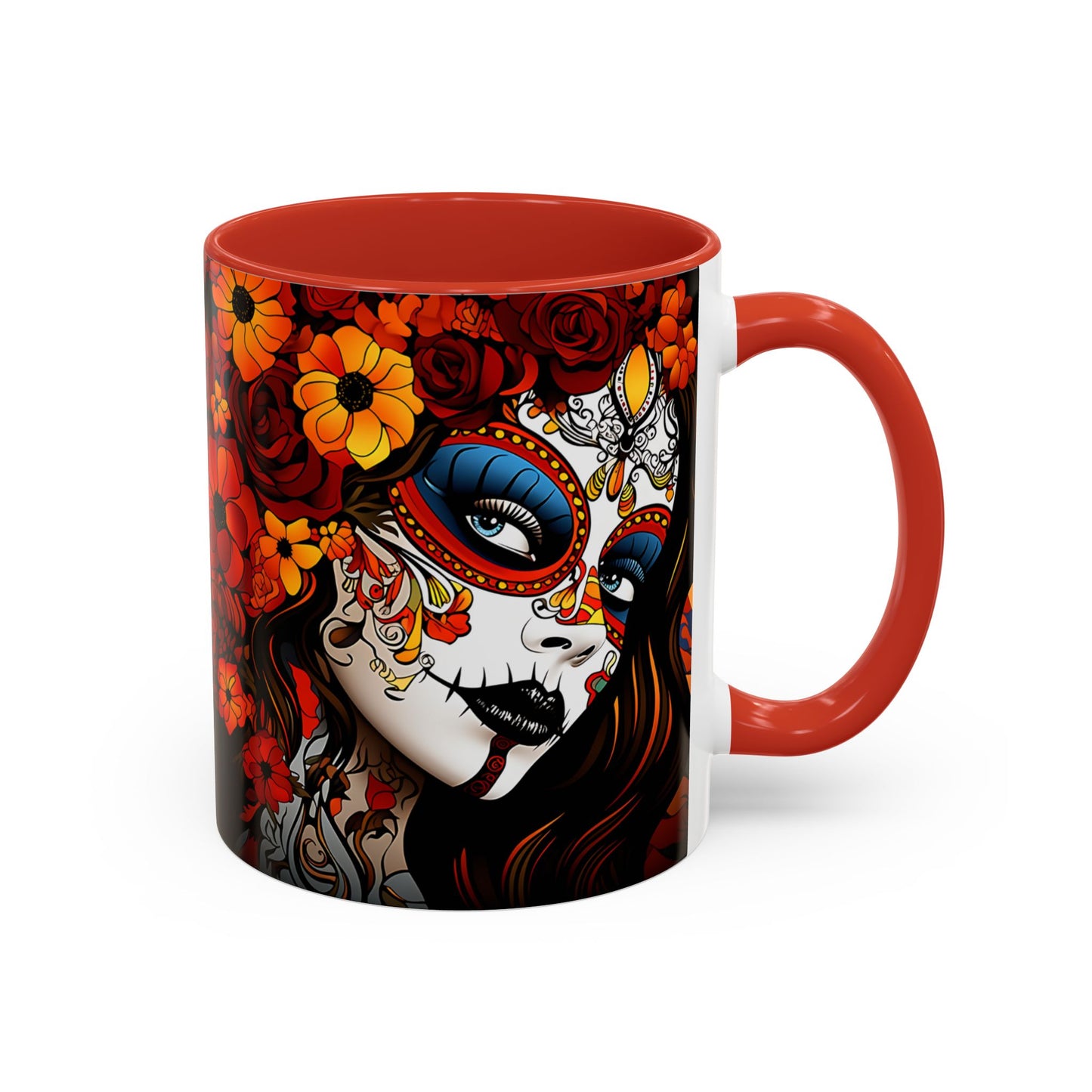 Dia de Los Muertos Coffee Mug | Day of the Dead Drinkware, Sugar Skull Tea Mug