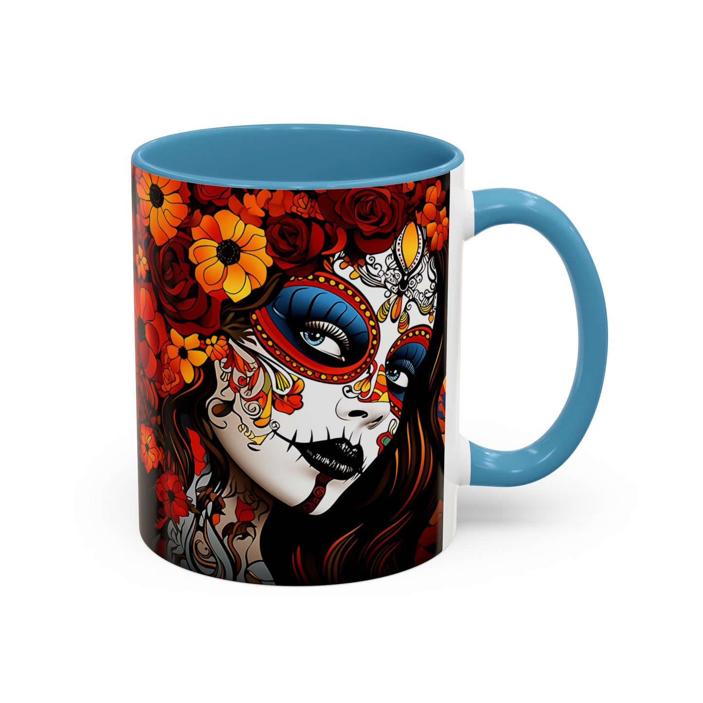 Dia de Los Muertos Coffee Mug | Day of the Dead Drinkware, Sugar Skull Tea Mug