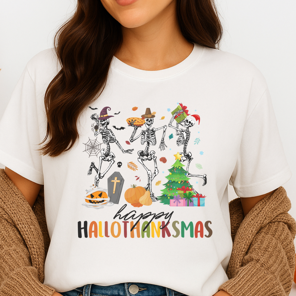 Happy HalloThanksMas T-Shirt