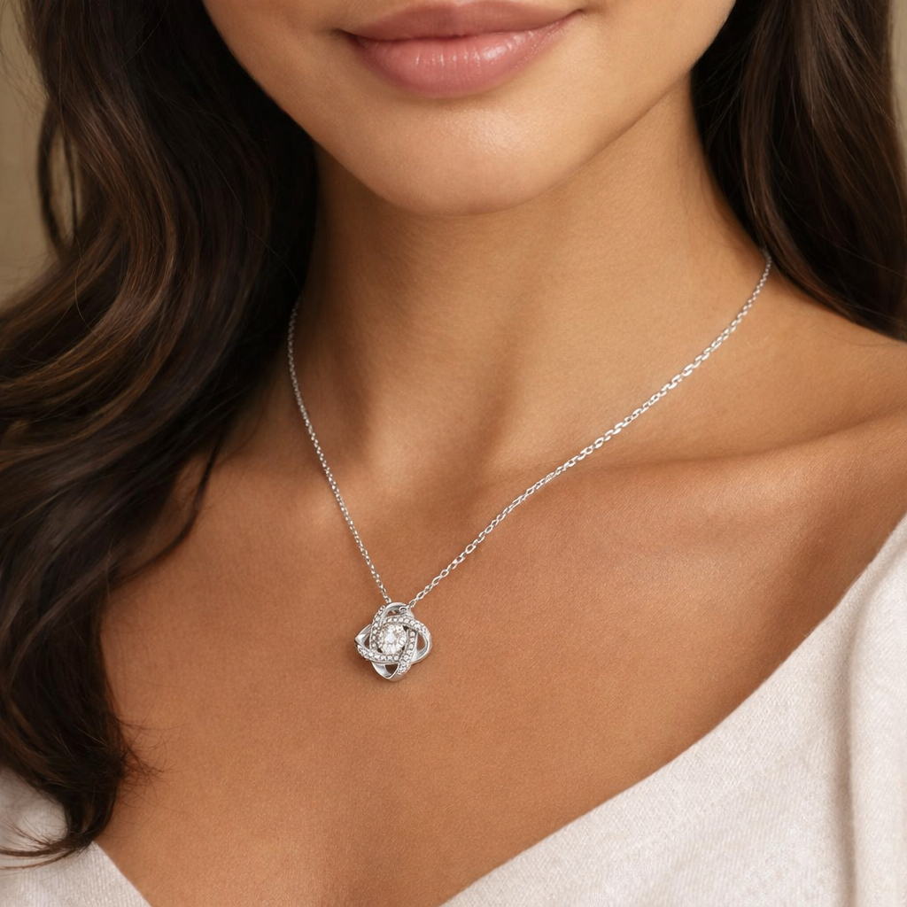 Be My Valentine | Gift for Wife Love Knot Necklace