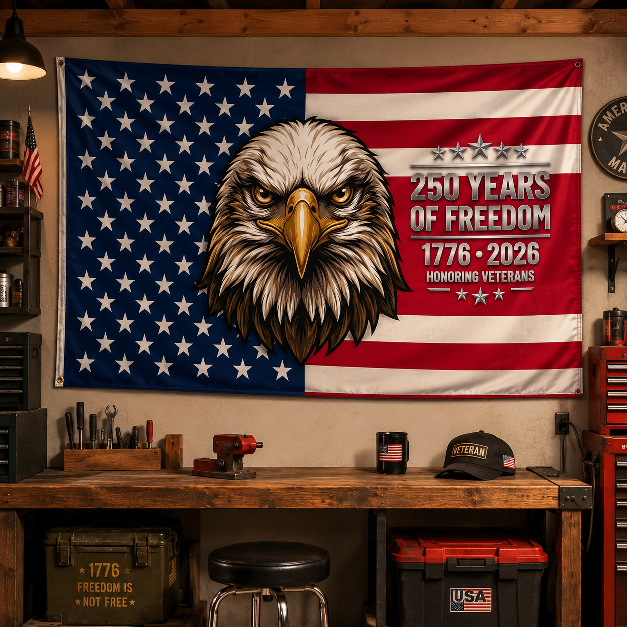 Patriot American Eagle Flag | Premium Double-Sided USA Flag