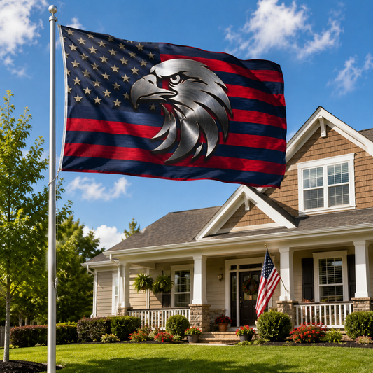 Steel Eagle American Flag – Premium Double-Sided Patriotic Flag