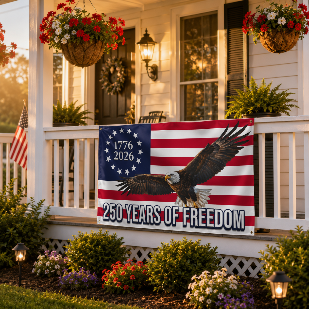 250 Years of Freedom Flag | American Eagle Outdoor Decor